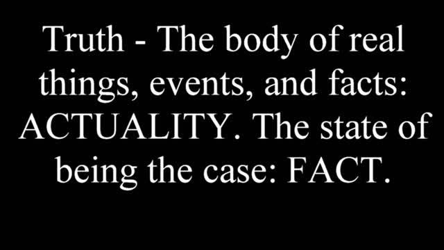 3 TbW - TRUTH - What is TRUTH?