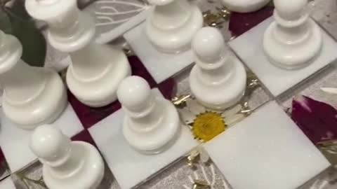 DIY manual epoxy chess