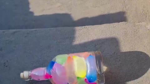 Breaking glass Bottles On Stairs! Crushing Soft things #shorts #asmr #satisfying