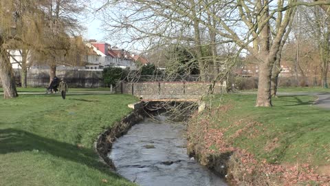 Park with a river / Park z rzeką