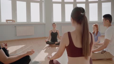Group Of People Doing Meditation