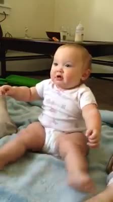 Silly Baby Wiggles And Giggles During Playtime