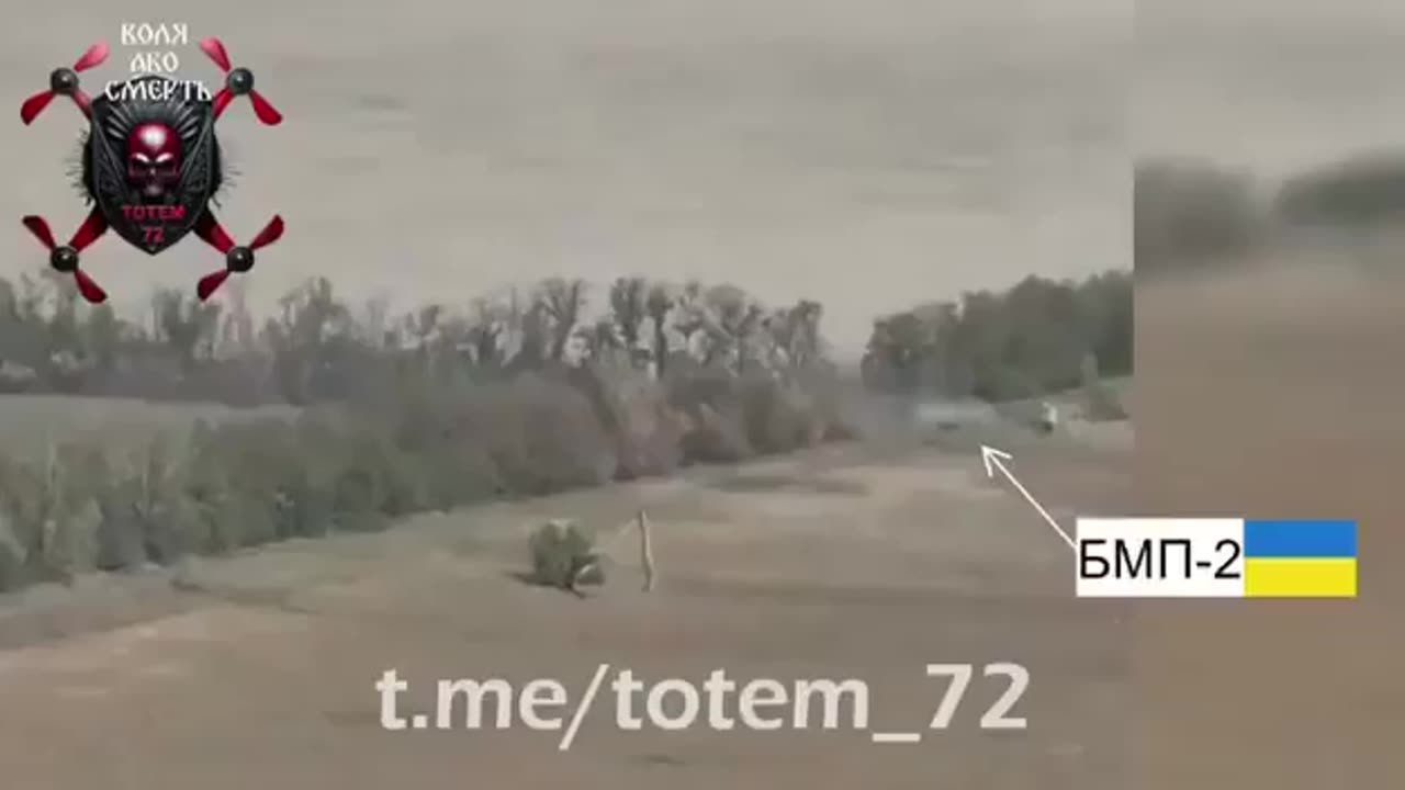 🔥👀 One-on-one duel between Ukrainian and Russian BMP-2s near Vuhledar!