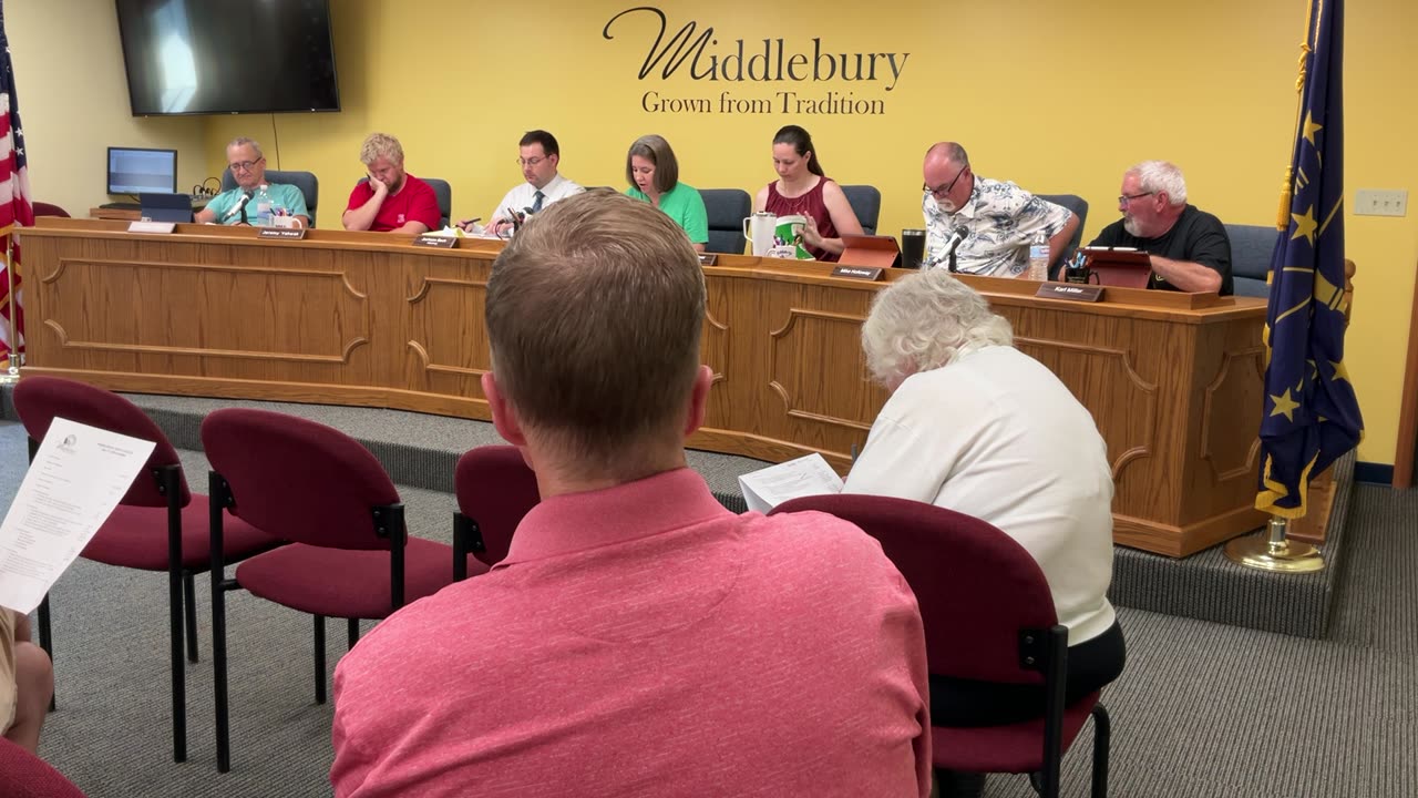 Middlebury Town Council 6/17/24 - ORV/Golf Cart Ord | 1st State Bank | Sewer Ext Change Order