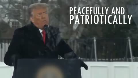 President Trump condemned violence and called for peace on January 6th.