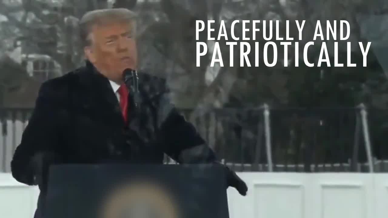 President Trump condemned violence and called for peace on January 6th.