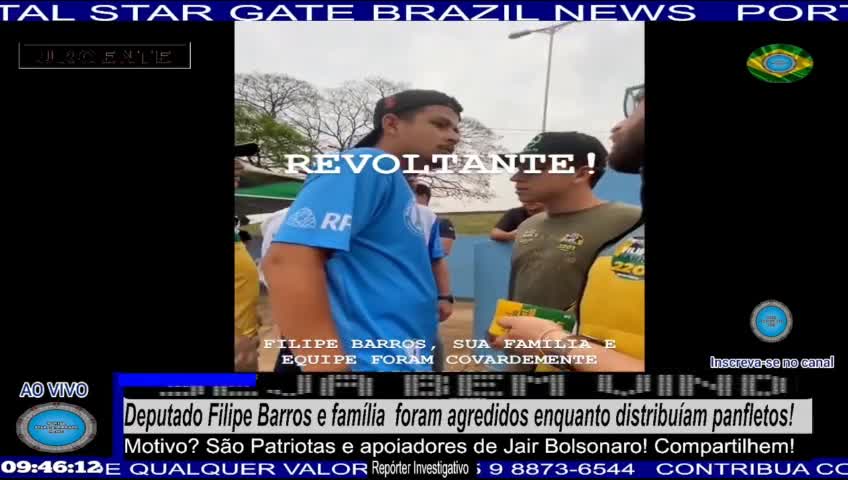 Deputado Filipe Barros e família foram agredidos enquanto distribuíam panfletos!
