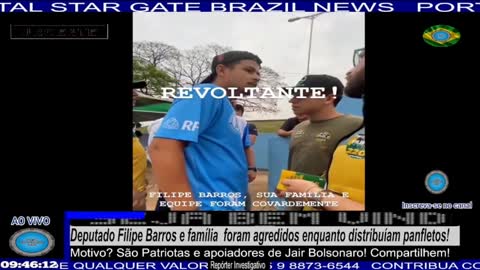 Deputado Filipe Barros e família foram agredidos enquanto distribuíam panfletos!