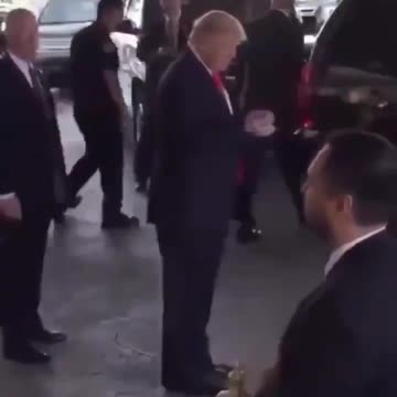 President Trump Poses For Picture