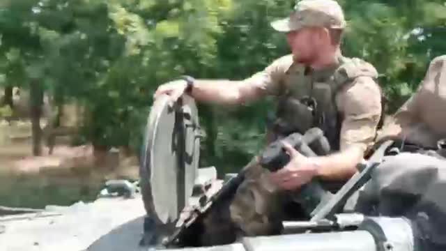 Vladikavkaz infantrymen ride BMP-3 in the SMO zone