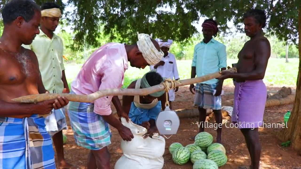 500 KG WATERMELON | Summer Health Drinks | WaterMelon Juice from Farm Fresh Fruits | Village Cooking