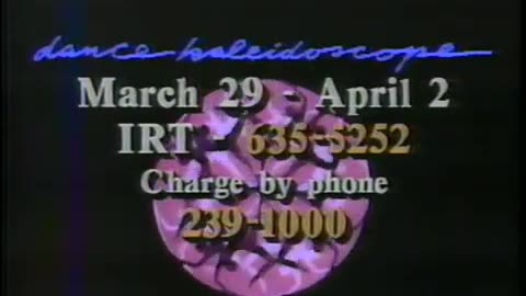 April 2, 1989 - Dance Kaleidoscope in Indianapolis