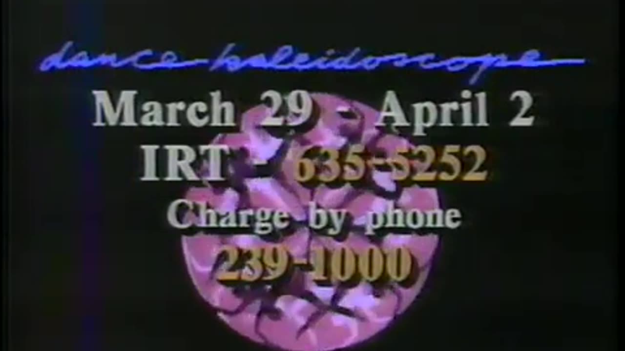 April 2, 1989 - Dance Kaleidoscope in Indianapolis