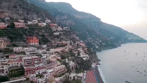 Morning sea of ​​Positano