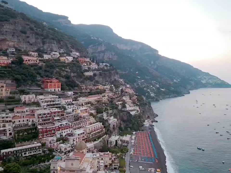 Morning sea of ​​Positano