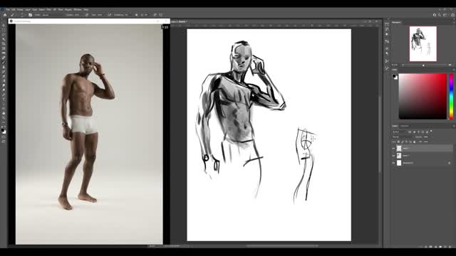 Practice 5-minute character sketching together, male daily dynamics 10