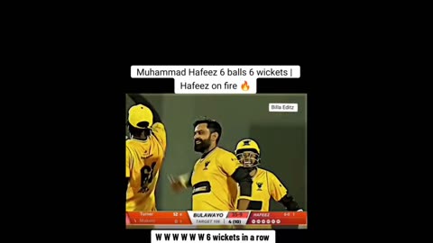 Hafeez 6 BALLS 6 WICKETS