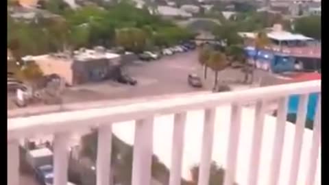 Severe Lighting strike in the city