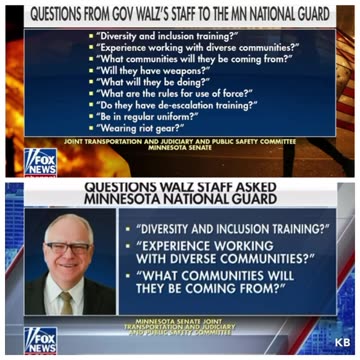 Walz and his “diversity” questions for the National Guard