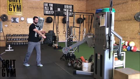 Cables Split Stance + 1arm row