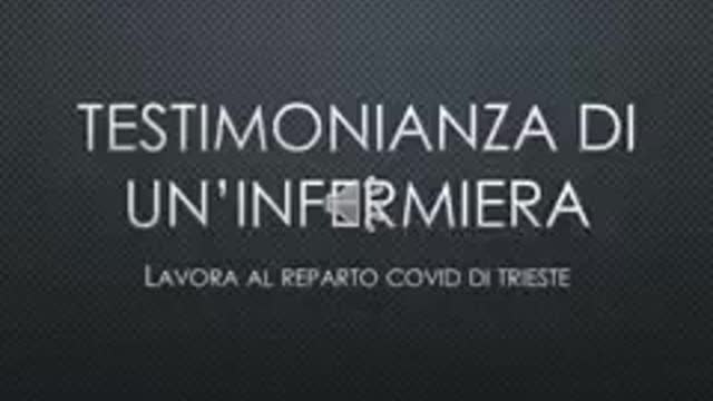 Infermiera del reparto covid di Trieste: Muoiono di tutt'altro ma devo scrivere covid per far numero