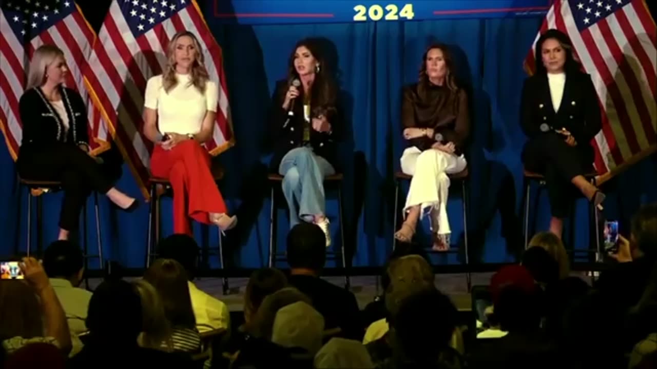 Trump Women’s Tour Lara, Danica, Sarah, Kristi, Karoline, Tulsi