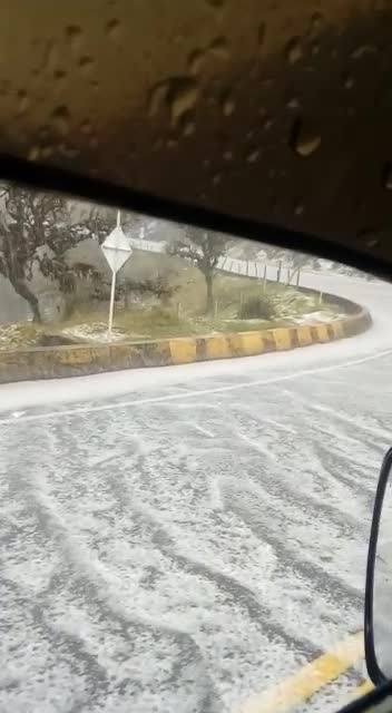 En imágenes: Fuerte granizada se registró este miércoles en Berlín, Santander
