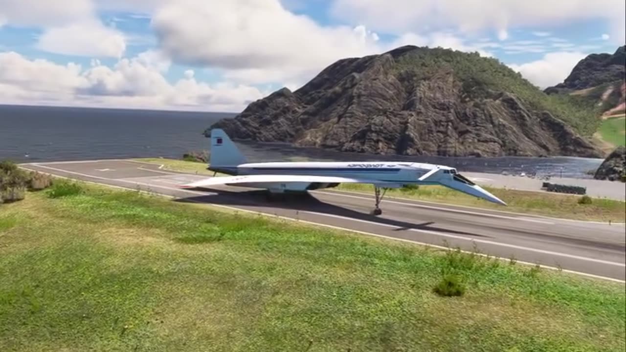 Insane Takeoff Supersonic Tupolev TU-144D from Shortest Runway