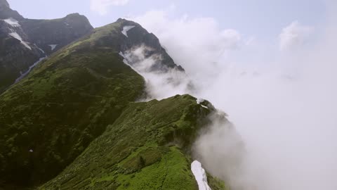 Mountain in Clouds