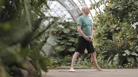 Man Practicing Yoga