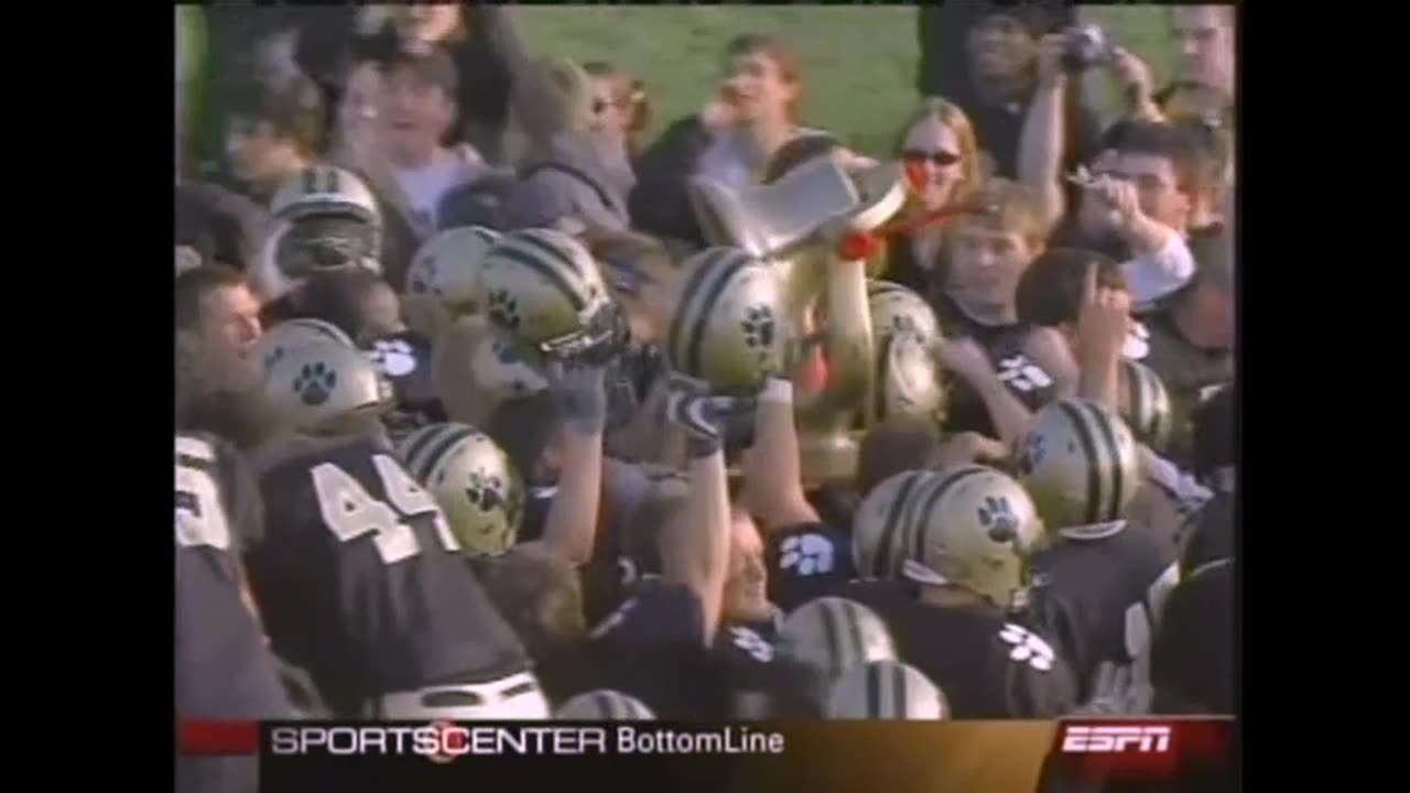 November 7, 2007 - Jordan Havercamp's Monon Bell Dagger is an ESPN 'Play of the Day'