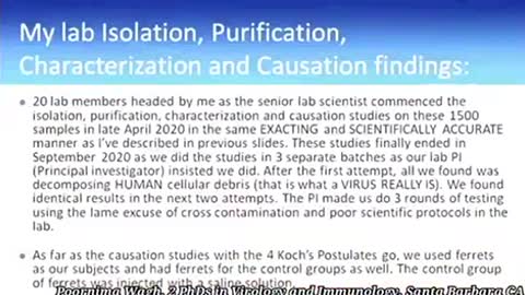 Covid Plandemic with no virus was able to be isolated