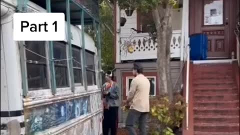 Supposed FBI at Berkeley attempting to interview the residence of pelosi's attacker