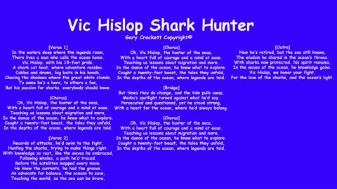 Vic Hislop Shark Hunter