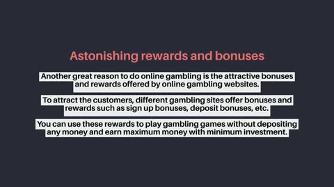 Benefits of playing gambling over the internet