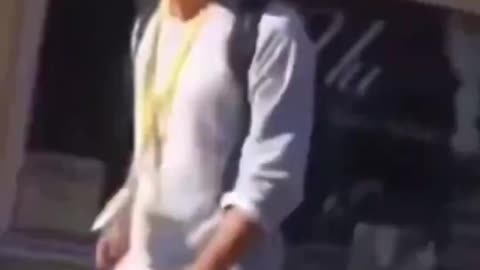 He beats up random people to feel like a real man and have fun.