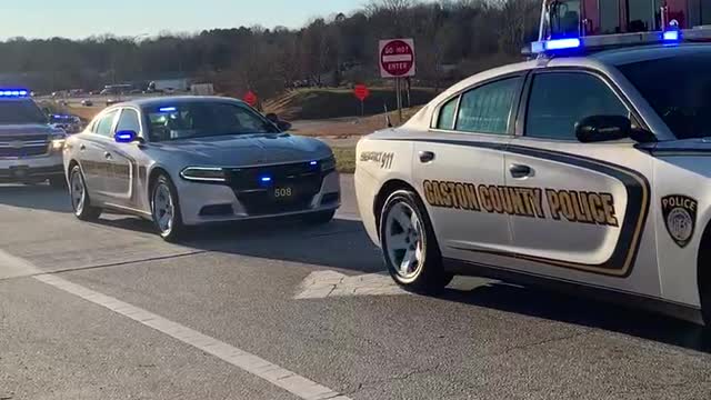 Officer Shuping funeral procession