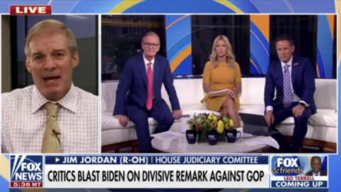 Jim Jordan SLAMS Joe Biden for Calling Republicans Extremists