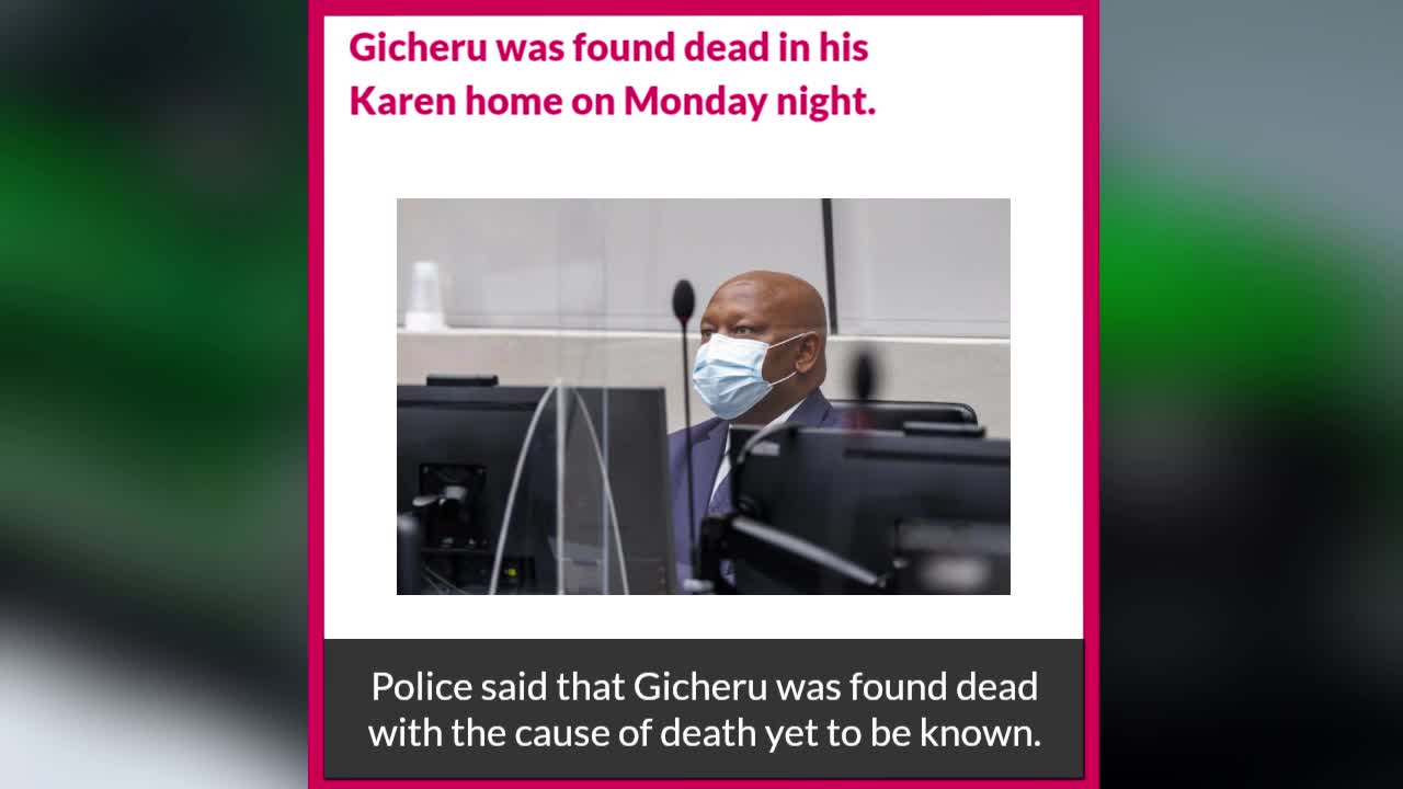 ICC suspect Lawyer Paul Gicheru Found dead at Karen home