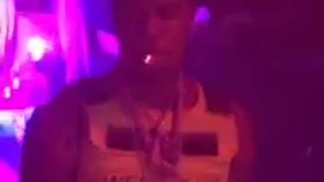 Rapper Blueface at Club LIV in Miami