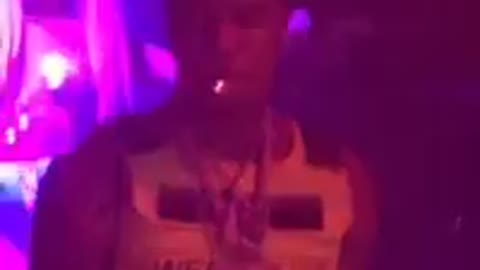 Rapper Blueface at Club LIV in Miami