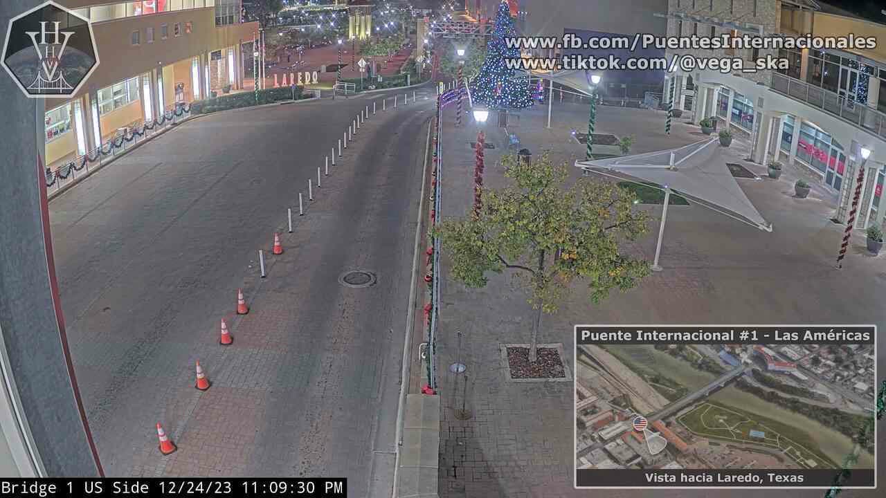 2023-12-24 - Puente Internacional 1 (viendo hacia Laredo, Texas)