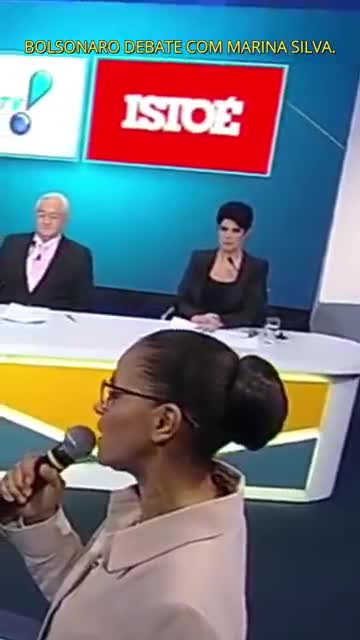 BOLSONARO ACABA COM MARINA SILVA EM DEBATE