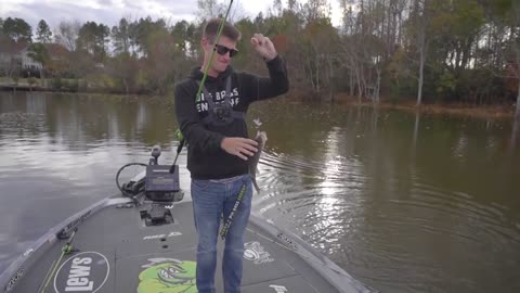 Catching A Big Bass Lake Fishing