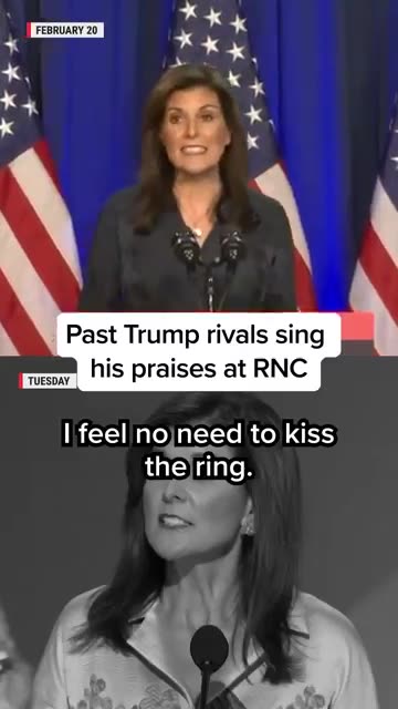 Past Trump rivals singhis praises at RNC