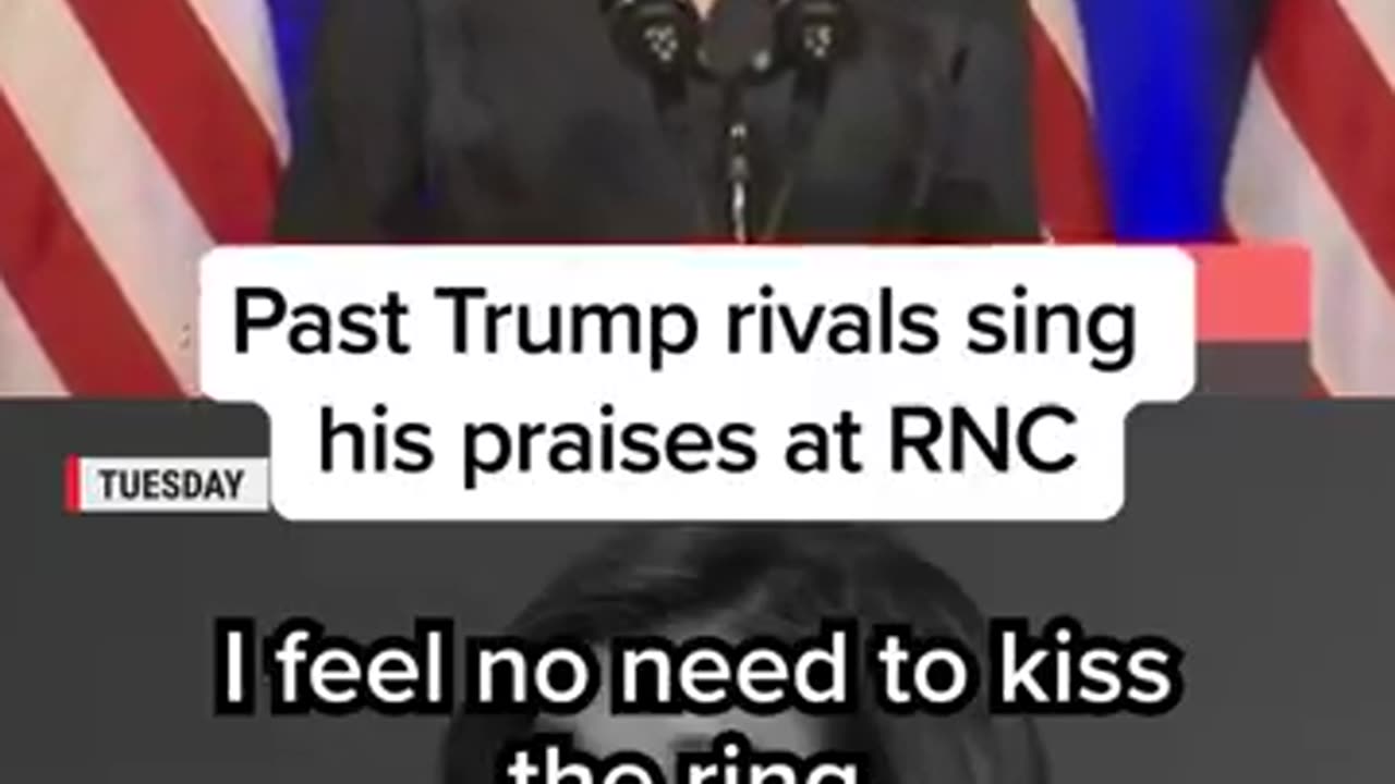 Past Trump rivals singhis praises at RNC