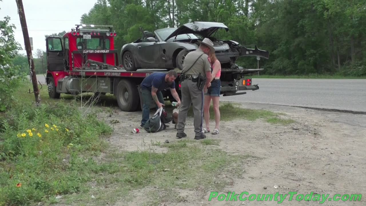 DRIVER CRASHES BMW, ARRESTED ON WARRANT, MOSCOW TEXAS, 04/17/24...