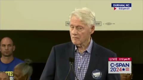 Former President Clinton and Gov. Walz Campaign in Durham, North Carolina