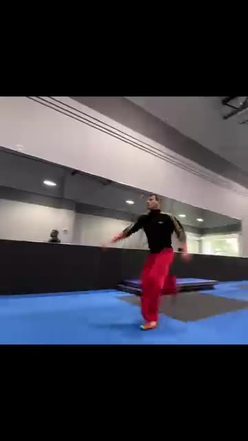 Jump Sidekick Into Spinning Back Kick