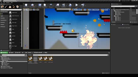 Making a 2D Game in Unreal Engine 4 video 9 the final pass